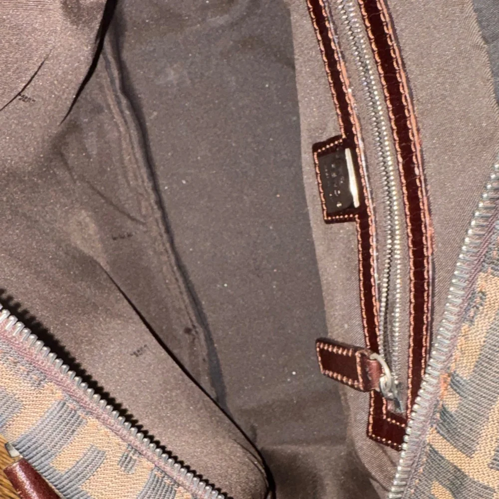Fendi Zucca Boston Bag Authentic